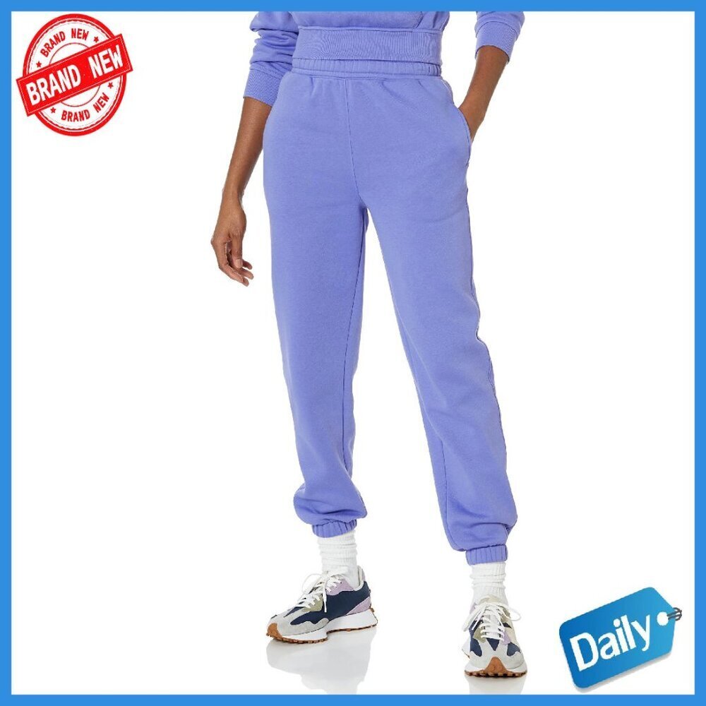 Women's Relaxed High Waist Joggers Fleece Side Pockets Casual Comfort